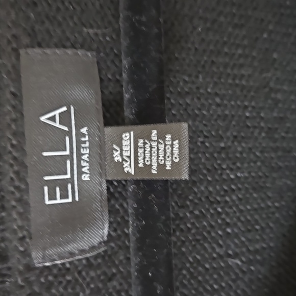 Rafaella Black Knit Crew Neck Sweater - Picture 2 of 6